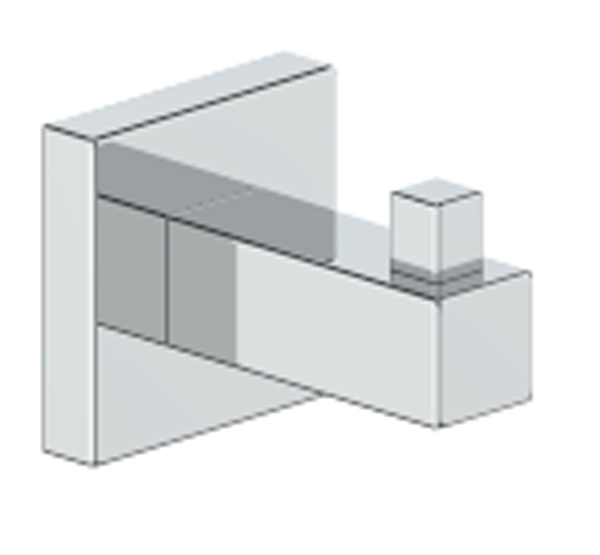 Quadratische Badezimmertuchhaken