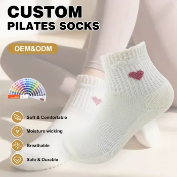 Non-Slip Pilates Grip Toeless Socks