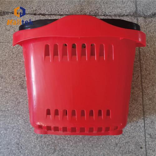 Store Aluminum Handle Shopping Basket Cart