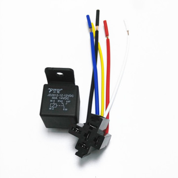 24V 12V DC Car Relay with 40A Heavy Duty SPDT Hardness Socket" 

However, considering typical SEO practices and keyword placement, a more refined title could be:

"40A 24V 12V DC Car Relay - Heavy Duty SPDT Hardness Socket 5PIN" 

This title includes impo