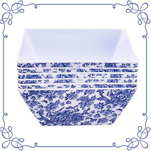 9'' Melamine Square Bowl set of 6