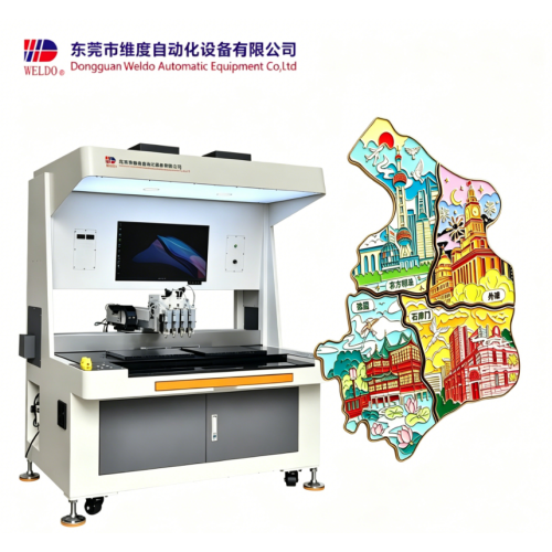 Máy phân phối huy hiệu men tùy chỉnh với điều khiển trực quan