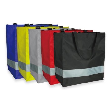 Highly Visible Reflective Strip Oxford Shopping Bag