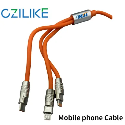 66W 6A Fast Charging Cable for Apple, Huawei, and Android Devices