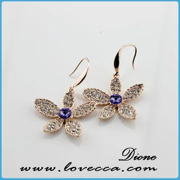 China factory crystal swarovski elements earrings