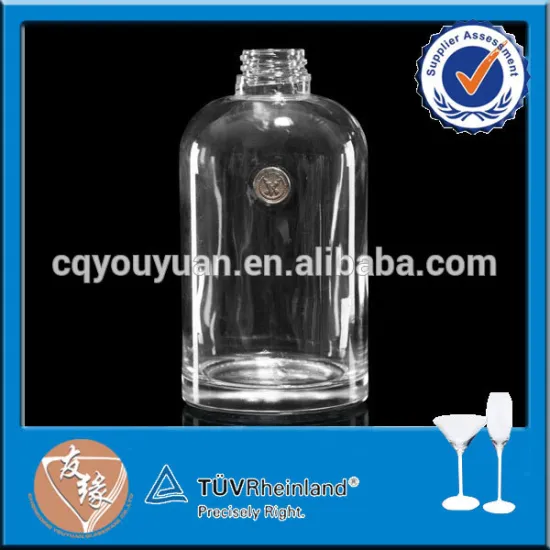 Clear 330ml glass bottle for perfume and aroma