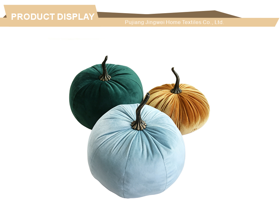 Muted tone handmade seasonal pumpkin bolster