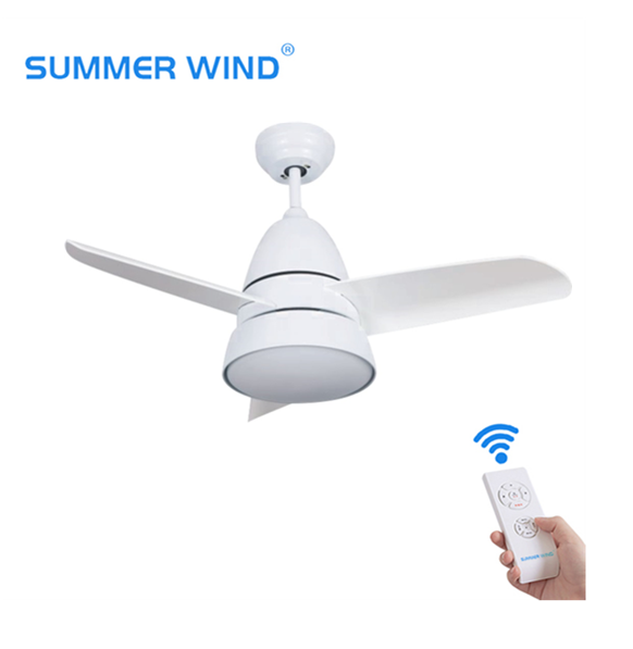 Modern decorative ceiling fan with remote control