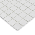 Piscina de mosaico de vidrio blanco Artesanía de decoración fundida