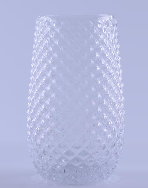 clear Hobnail Highball Glass