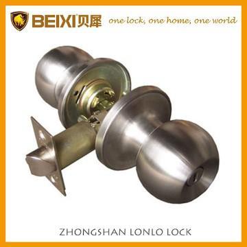 304 stainless steel round knob tubular adjustable latch passage lock