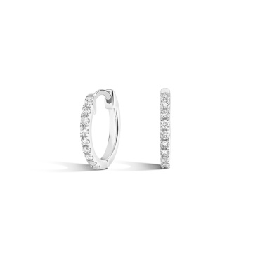 0.6Ct D vs1 ဓာတ်ခွဲခန်းစိန် 18k WG Hoops