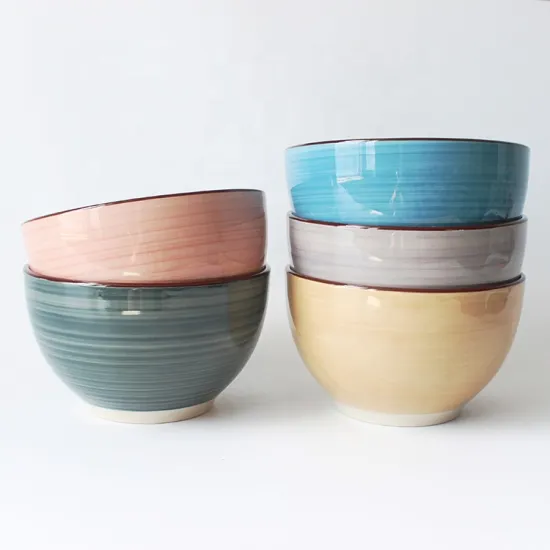 Pad Printing bowl Custom dinnerware ceramic stoneware