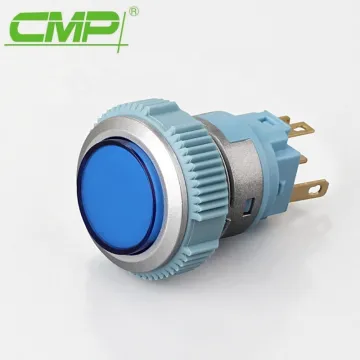 1NO1NC Plastic Material 22mm IP67 Reset Push Button