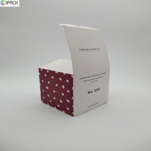 Custom Folding Paper Square White Card Box Packaging