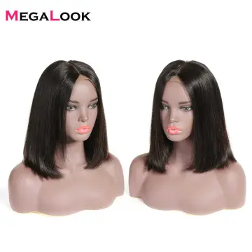 Natural China Lace Closure Bob Wig, Bob Cuticle Aligned Virgin Double Drawn Wig Human Hair Wig