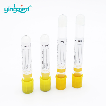 yellow cap sst gel blood collerction collection tube