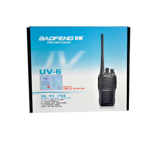 Baofeng uv-6 portable amateur double groupe walkie talkie