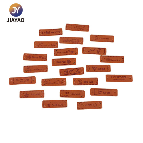 Etiquetas de cuero premium para proyectos de tejido