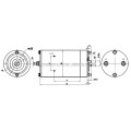 موتور آهنربای دائمی 24 ولت 800W