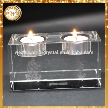 Excellent quality latest crystal candle holders centerpiece