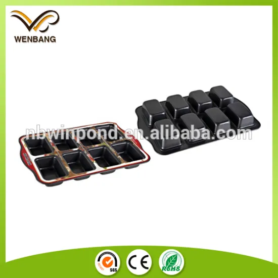 custom carbon steel metal nonstick 8 cup muffin pan