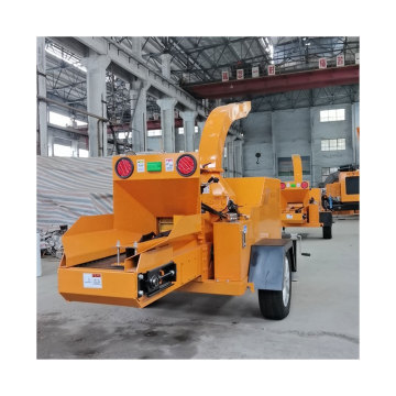 Diesel Mobile Wood Crusher - Garden Branch Shredder & Multifunctional Wet and Dry Tree Wood Chipper