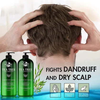 OEM ODM Sulfate Free Organic Tea Tree Shampoo and Conditioner Set