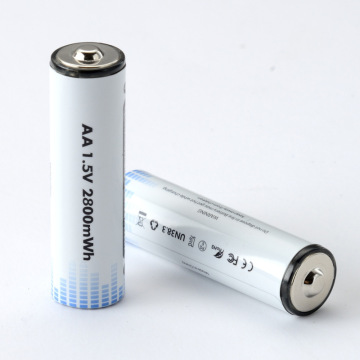 Rechargeable Lithium Ion AA Batteries 2500mWh 2800mWh - New Arrivals for Toys USB Type C