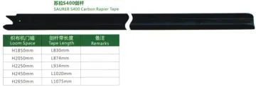 Saurer S400 Carbon Rapier Tape