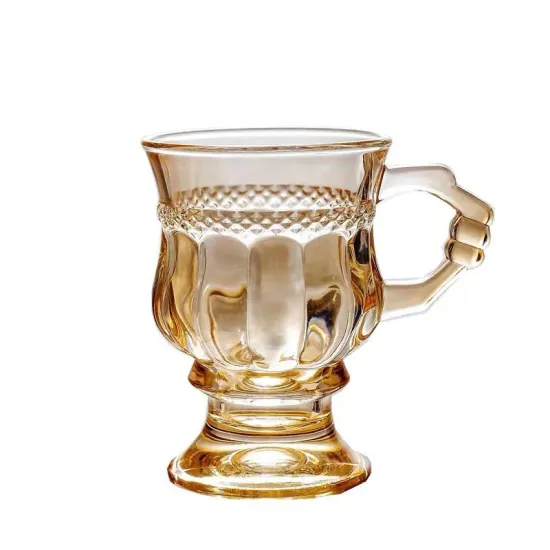 Vintage Embossed Wine Glasses: Dishwasher Safe & Perfect for Wedding Parties, Bars, and Home Beverages