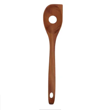 Wooden spoon with hole
