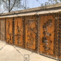 Garden Corten Steel Metal Screen con diverso