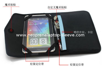 Envelop Design Monogrammed Neoprene Tablet Sleeves For Man , Bk Pp Board 13"