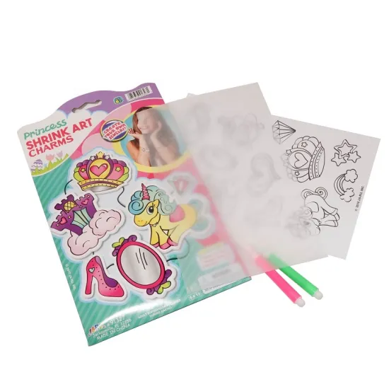 eco-friendly Shrink Art DIY Kit: Creative Cardboard Paper Crafts with Customizable Logo for Safe, Home-Use Entertainment - Suitable for Girls and Unisex Craft Enthusiasts
