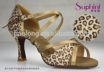Woman Latin Salsa Shoes Fashion Leopard Dance Shoes