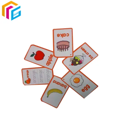 English and Numbers Educational Flash Cards for Game Learning