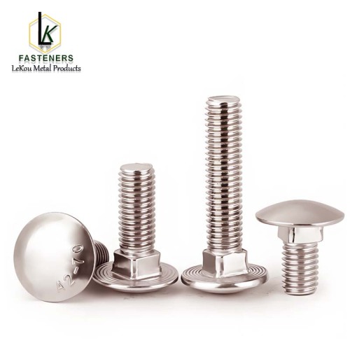 DIN603 Болт карэткі з вялікай паўкруглай галоўкай і квадратнай шыяй