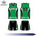 Heren sublimeare basketbaluniformen