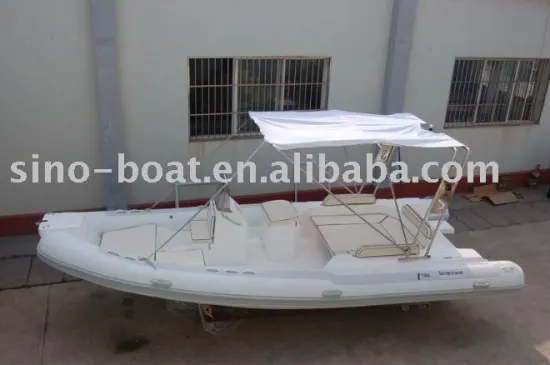 7.6M PVC Inflatable Rib Boat with cabin (rib760,new model)