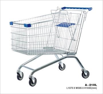 europe supermarket shopping trolley 210L