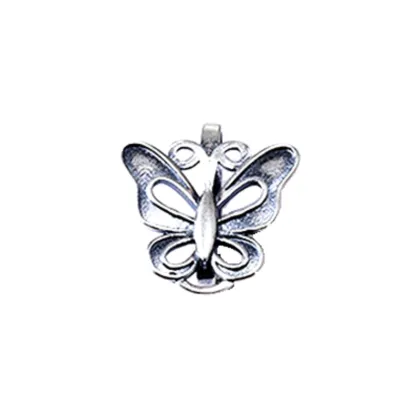 S925 Pure Silver Butterfly Button Accessories for Hanfu and Qipao