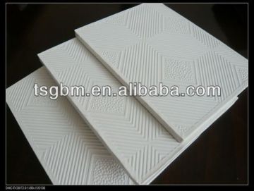 PVC LAMINATED GYPSUM CEILING TILE 618*618*8 mm new pvc interior decoration PVC laminated building materials windproof outdoor