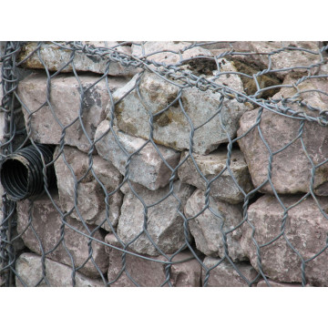 verzinkte Gabionbox/PVC Gabion Box/2m*1M*1M Gabion Box