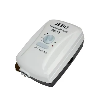 JEBO 9950/9970 리튬 배터리 작동 AC/DC 5V 2W 조용한 어항 산소 펌프 - 도매 수족관 공기 펌프