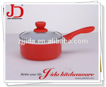 FORGED ALUMINUM SAUCE PAN WITH TEMPERED GLASS LID