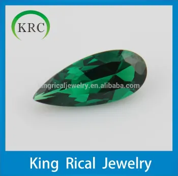 Customize Emerald Nano 3*6mm 4*10mm 5*15mm Pear Cut Loose Stone