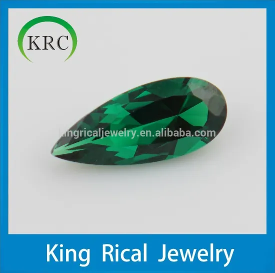 Customize Emerald Nano 3*6mm 4*10mm 5*15mm Pear Cut Loose Stone