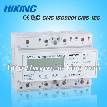 three phase din rail type multifunction electric meter/100V/220V