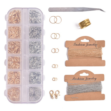 Jewelry Making Kit: Findings & Accessories Set Including Clasps, Jump Rings & Earring Hooks
